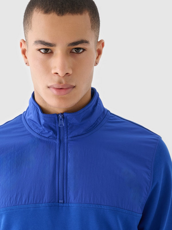 Bluza dresowa nierozpinana bez kaptura męska 4F 4FRSS24TSWSM2035-36S