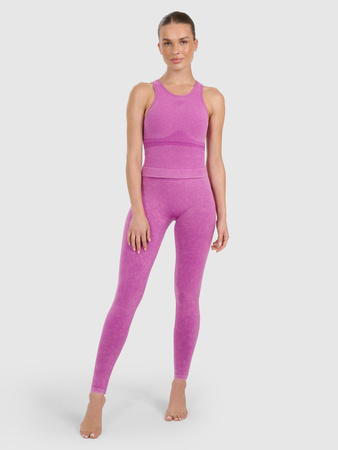 Legginsy do jogi i pilatesu bezszwowe damskie 4F 4FWAW25TFTIF407-54A