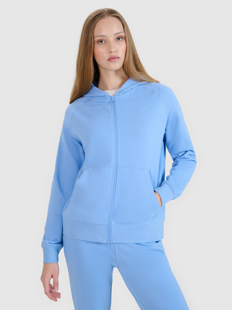 Bluza dresowa rozpinana z kapturem damska 4F 4FWMM00TSWSF1763-32S