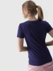 T-shirt slim gładki damski 4F