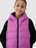 Bezrękawnik dziewczęcy puchowy z wypełnieniem syntetycznym 4F 4FJWSS25TVJAF166-50S