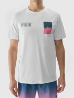 T-shirt z nadrukiem męski 4F
