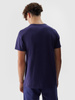 T-shirt bawełniany regular gładki męski 4F