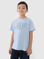 T-shirt chłopięcy oversize z nadrukiem 4F 4FJWSS25TTSHM2325-33S