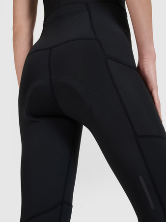 Legginsy rowerowe z żelowo-piankową wkładką i szelkami damskie 4F 4FWSS25TFTIF331-20S