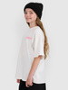 T-shirt oversize z nadrukiem dziewczęcy 4F 4FJRAW25TTSHF2935-11S