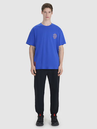 T-shirt oversize z nadrukiem męski 4F 4FWSS25TTSHM1979-36S