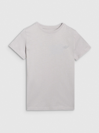 T-shirt regular gładki (ZESTAW 2 szt.) dziecięcy 4F 4FJRAW25TTSHU3157-90S
