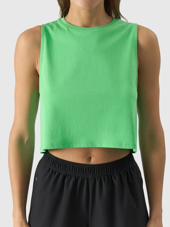 Crop top oversize gładki damski 4F