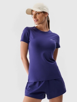 Koszulka damska bawełniana slim 4F 4FWMM00TTSHF2255-31S