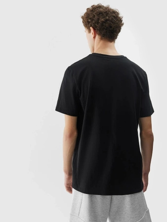 Męski t-shirt z bawełny organicznej regular 4F
