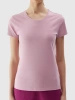 T-shirt elastyczny slim gładki damski 4F
