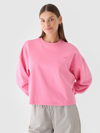 Bluza dresowa nierozpinana bez kaptura damska 4F 4FWAW24TSWSF1305-54S