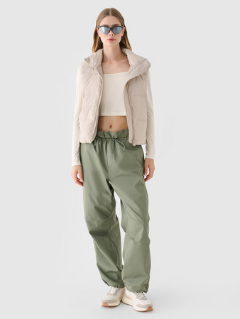 Longsleeve slim gładki damski 4F 4FRSS24TLONF499-11S