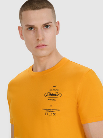 T-shirt regular z nadrukiem męski 4F 4FRSS25TTSHM2688-70S