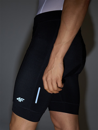 Legginsy krótkie rowerowe z żelowo-piankową wkładką męskie 4F 4FWSS25TFSTM030-20S