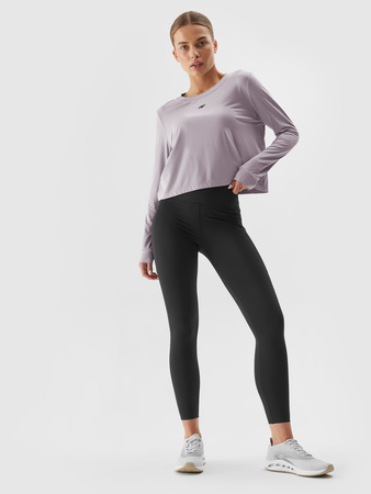 Longsleeve treningowy slim szybkoschnący damski 4F
