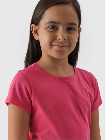 T-shirt gładki dziewczęcy 4F Junior