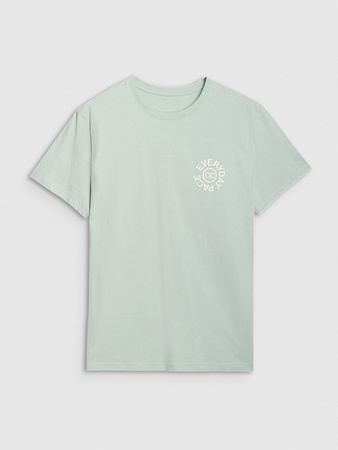 T-shirt regular z nadrukiem męski 4F 4FWSS25TTSHM1980-47S