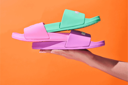 Klapki damskie basenowe basic plain KUBKBB-SS24-01-11