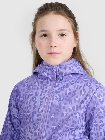 Kurtka softshell wiatroodporna membrana 5000 dziewczęca 4F 4FJRAW25TSOFF507-90A