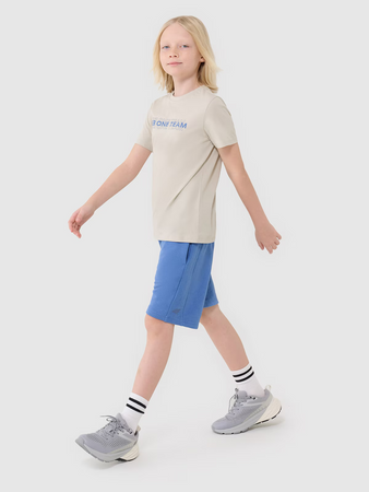 T-shirt chłopięcy bawełniany 4F 4FJWSS25TTSHM2186-12S