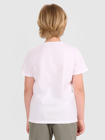 Chłopięcy t-shirt z nadrukiem 4F 4FJWAW25TTSHM2417-10S