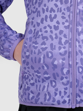 Kurtka softshell wiatroodporna membrana 5000 dziewczęca 4F 4FJRAW25TSOFF507-90A