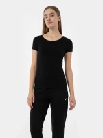 T-shirt regular gładki damski 4F 4FMM00TTSHF731-20S
