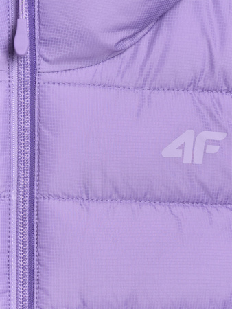 Bezrękawnik puchowy z wypełnieniem syntetycznym dziewczęcy 4F 4FJRAW25TVJAF322-51S
