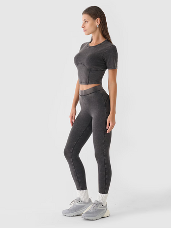 Legginsy dzianinowe damskie 4F 4FRAW24TTIGF250-20S