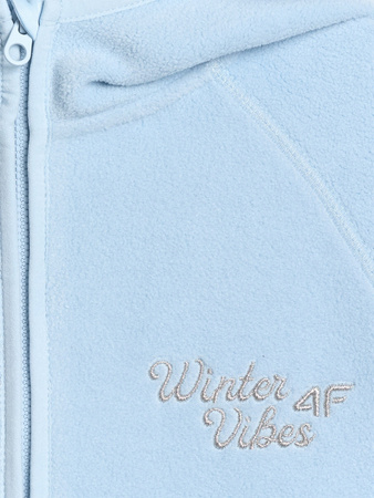 Polar loose z kapturem dziewczęcy 4F 4FJRAW25TFLEF444-33S