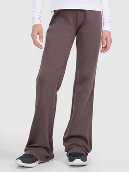 Spodnie dresowe z rozszerzanymi nogawkami dziewczęce 4F 4FJRAW25TTROF1599-51S