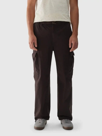 4F Spodnie męskie trekkingowe 4F 4FWAW24TTROM0842-80S Brązowy