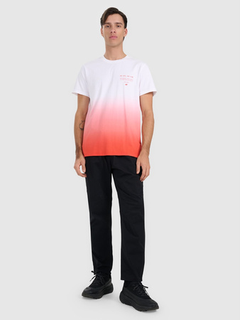 T-shirt regular z nadrukiem męski 4F 4FRAW25TTSHM3226-62S