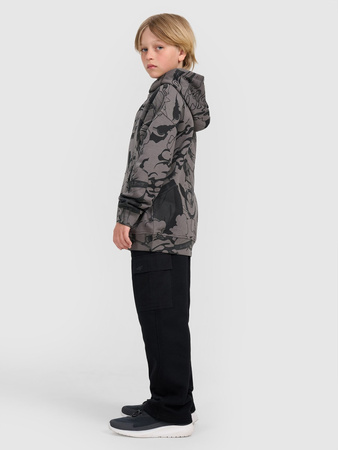 Bluza dresowa nierozpinana z kapturem chłopięca 4F 4FJRAW25TSWSM2343-90A