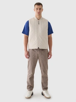 Bezrękawnik puchowy ze stójką męski 4F 4FRAW24TVESM171-12S