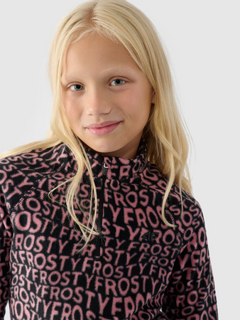 Bielizna termoaktywna polarowa (góra) dziewczęca 4F Junior 4FJWAW24UFLEF051-64A