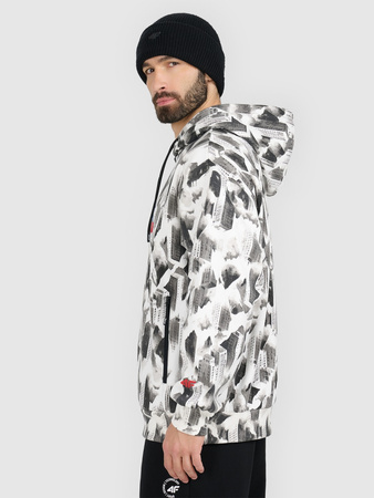 Bluza dresowa loose z kapturem męska 4F 4FRAW25TSWSM2569-91A