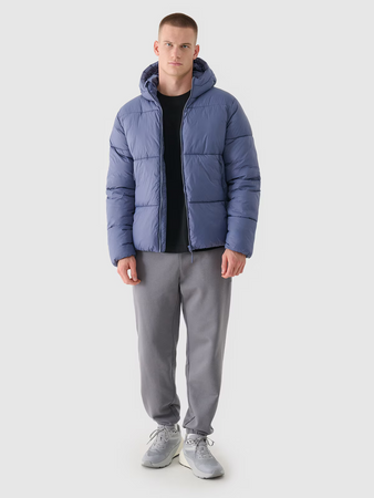 Kurtka zimowa puchowa z syntetycznym wypełnieniem męska 4F 4FWAW24TDJAM480-32S