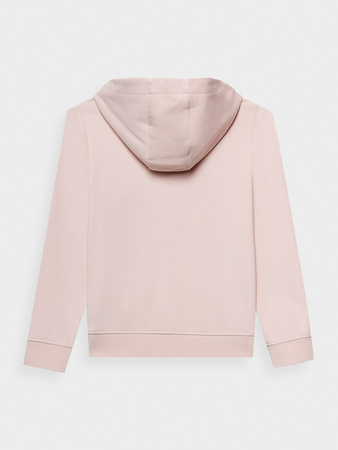 Bluza dresowa rozpinana z kapturem dziewczęca 4F Junior