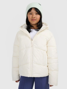 Kurtka puchowa z wypełnieniem syntetycznym dziewczęca 4F 4FJRAW25TDJAF0825-10S