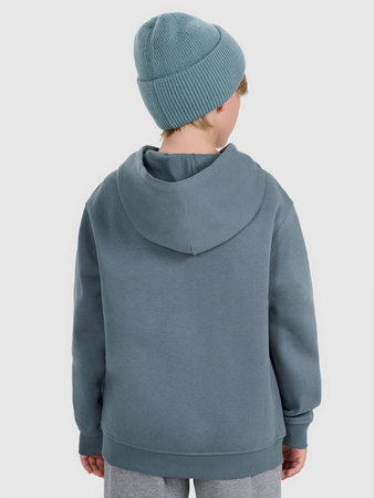 Bluza dresowa nierozpinana z kapturem chłopięca 4F 4FJRAW25TSWSM2414-46S