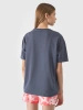 T-shirt oversize z nadrukiem dziewczęcy 4F Junior