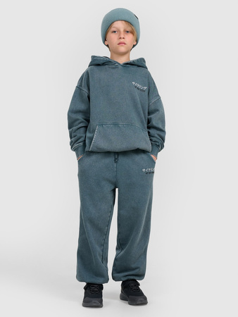 Bluza dresowa nierozpinana z kapturem chłopięca 4F 4FJRAW25TSWSM2344-46S