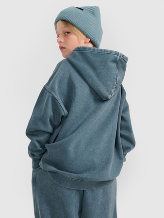 Bluza dresowa nierozpinana z kapturem chłopięca 4F 4FJRAW25TSWSM2344-46S