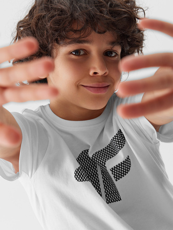 T-shirt z nadrukiem dla chłopca 4F Junior