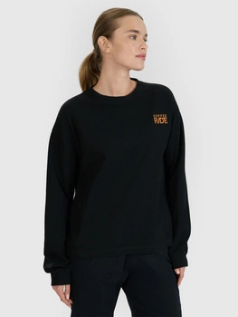 Longsleeve oversize z nadrukiem damski 4F 4FWSS25TLONF393-20S