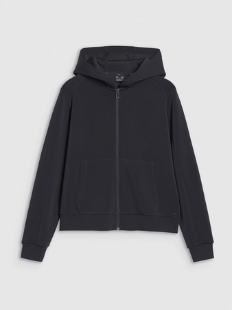 Bluza damska dresowa rozpinana z modalem 4F 4FWSS25TSWSF1577-20S