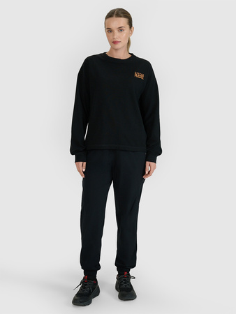 Longsleeve oversize z nadrukiem damski 4F 4FWSS25TLONF393-20S